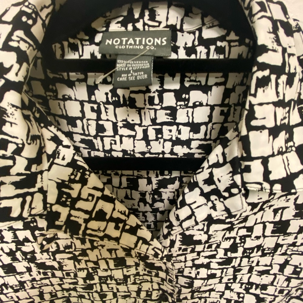 NOTATIONS BLOUSE SIZE L - Picture 3 of 5